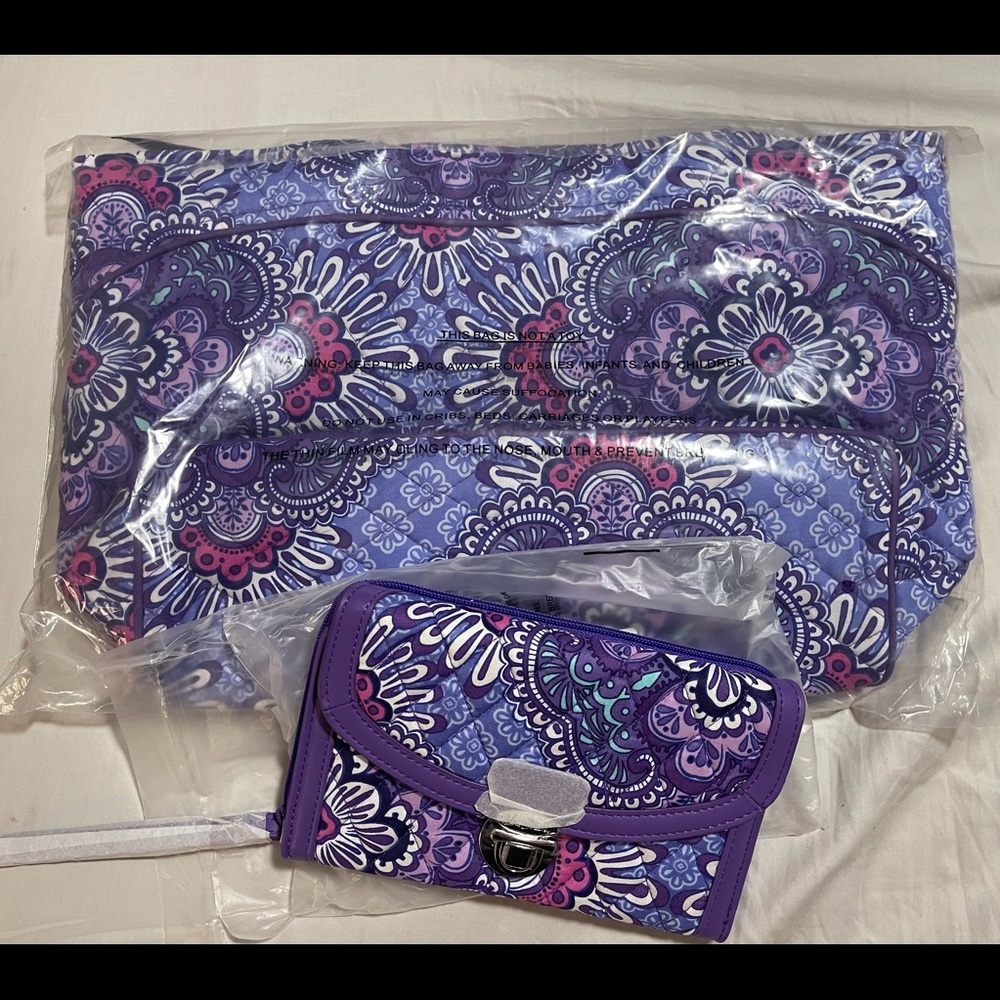 Vera Bradley tote and wallet
